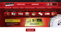 Desktop Screenshot of gravoexpress.cz